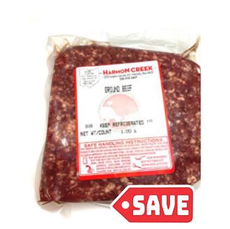 GROUND BEEF BULK PACKAGE DEAL $8.55/lb ($8.10/lb over 50lbs)